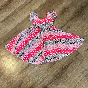Dot Dot Smile size  girls Cap sleeve twirl dress Size 7